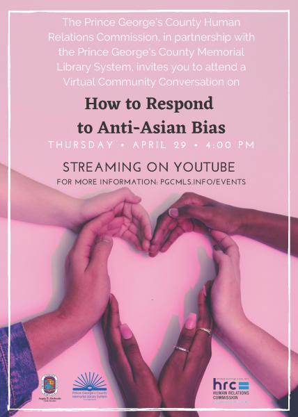 Image for event: Community Conversation: How to Respond to Anti-Asian Bias
